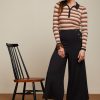 PANTALON KING LOUI CULOTTE NGREO CON BOTONES LATERALES