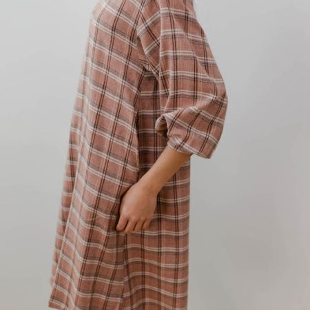 vestido pan de cuadros