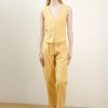 PANTALÓN DE ALGODÓN AMARILLO RECTO PAN PRODUCTO BASICO