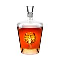 botella-cristal-calavera -dentro