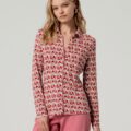 Camisa estampada entallada Multi de Surkana en viscosa EcoVero con botones