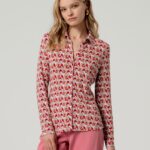 Camisa estampada entallada Multi de Surkana en viscosa EcoVero con botones